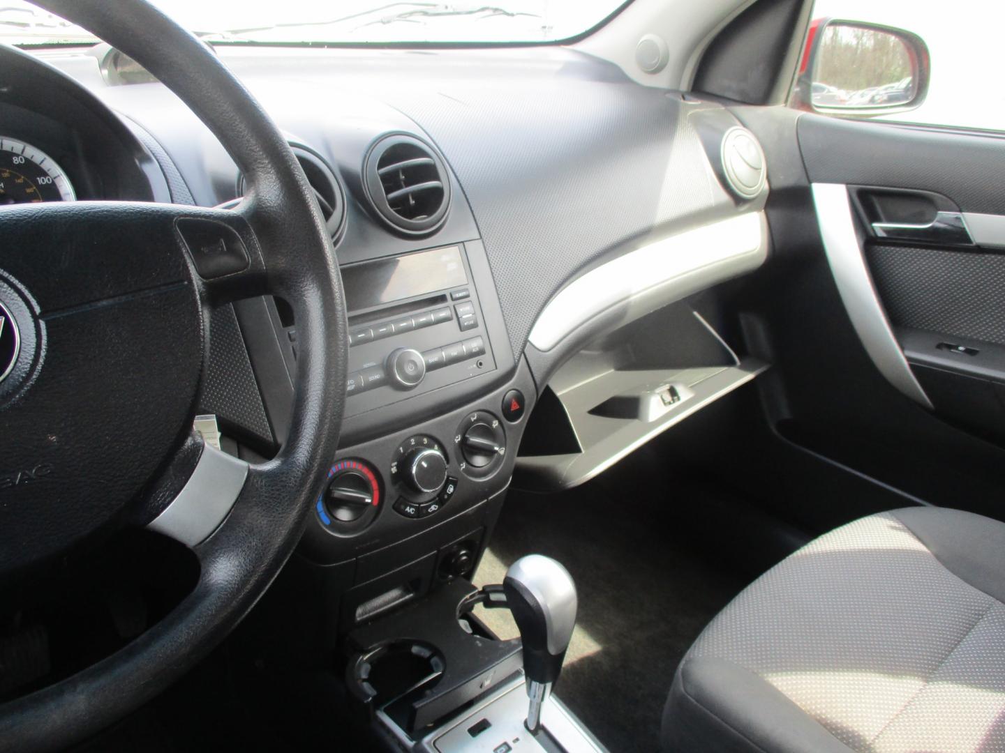 2011 RED Chevrolet Aveo (KL1TD5DE6BB) with an 1.6L L4 DOHC 16V engine, AUTOMATIC transmission, located at 540a Delsea Drive, Sewell, NJ, 08080, (856) 589-6888, 39.752560, -75.111206 - Photo#16